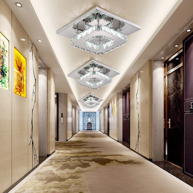 Lampada da soffitto LED sfarfallio illuminazione libera lampada da soffitto quadrata LED per interni