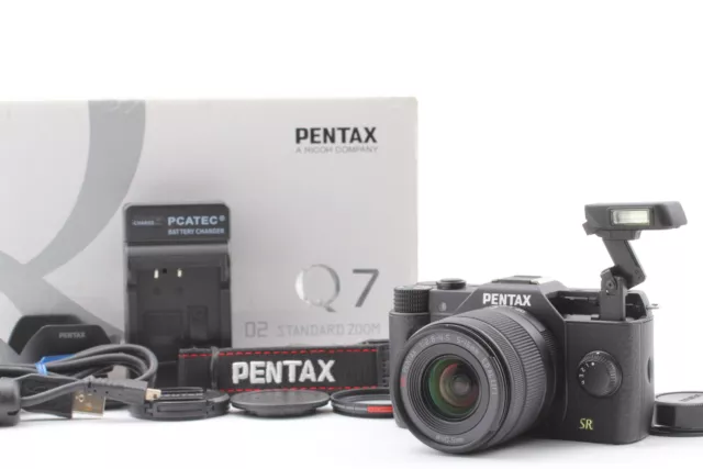 [MINT+++ in Box ] PENTAX Q7 Digital Camera Black 02 Lens Standard Kit From JAPAN
