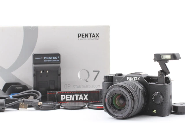 [MINT+++ in Box ] PENTAX Q7 Digital Camera Black 02 Lens Standard Kit From JAPAN