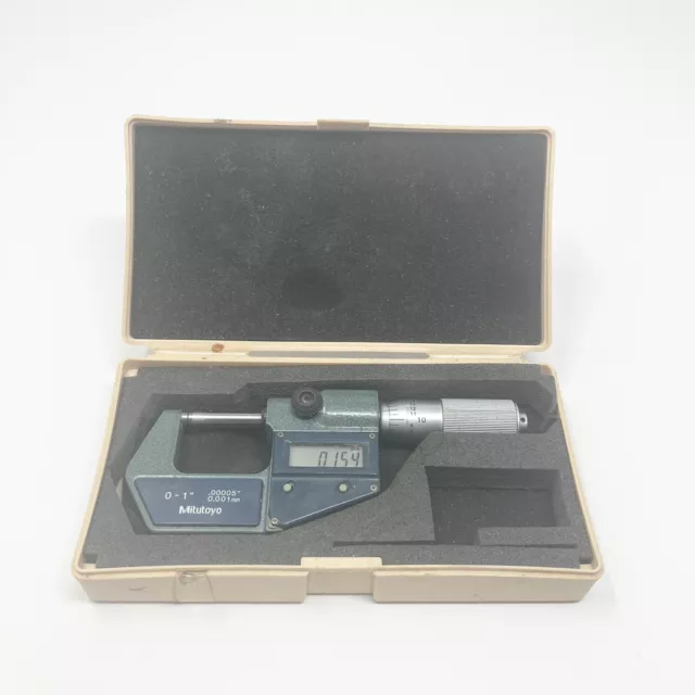 Mitutoyo Digital Micrometer 0-1" 293-768-30 .0001 ratchet friction