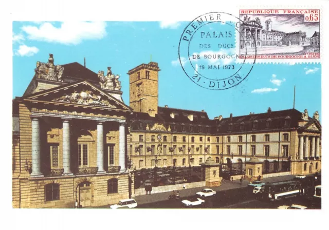 Card Maximum FDC France Former Palace Of Dukes Of Burgundy 1973 Dijon