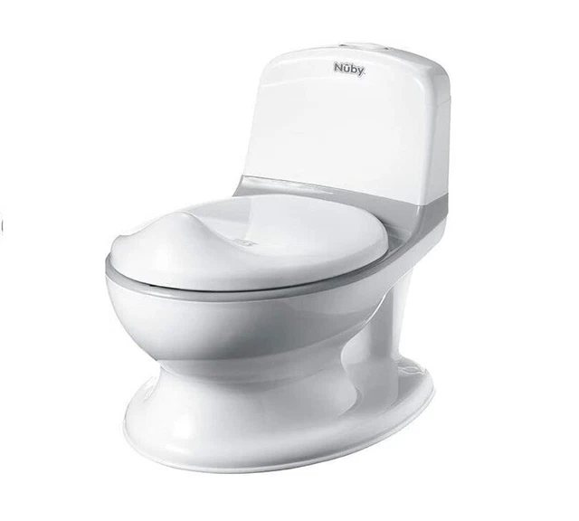 Nûby Babytopf Avec Wasserspülungsgeräusch Blanc