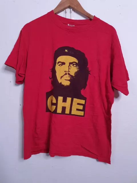 vintage che guevara shirt mens size medium red 90s y2k 2000s fashion