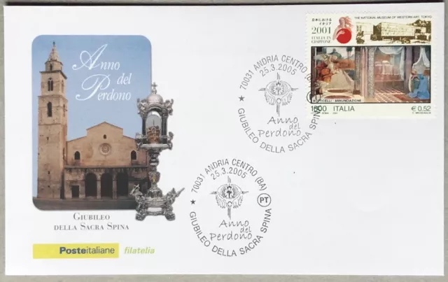 Italien 2005 Jahr Der Vergebung Jubiläum Der Heilige Stecker Andria Umschlag FDC