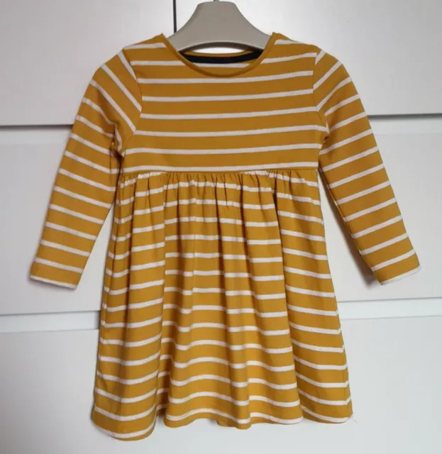 F&F___long sleeve mustard dress girl age 12-18 mths VGC