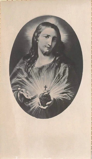 OLD nice  rare Holy cards from 1950"H7886" Holy jesus