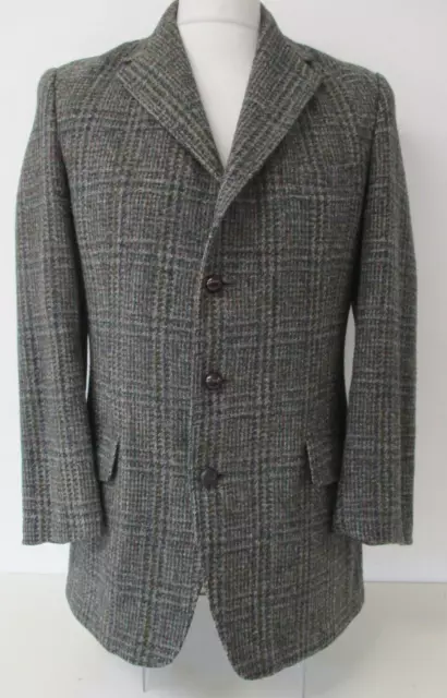 HARRIS TWEED Jacket, Blazer, DUNN & Co, Grey, Brown, Green, 38" Chest - R755