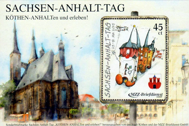 Deutsche Privatpost - MZZ Halle - Sachsen-Anhalt-Tag 2015, Block postfrisch
