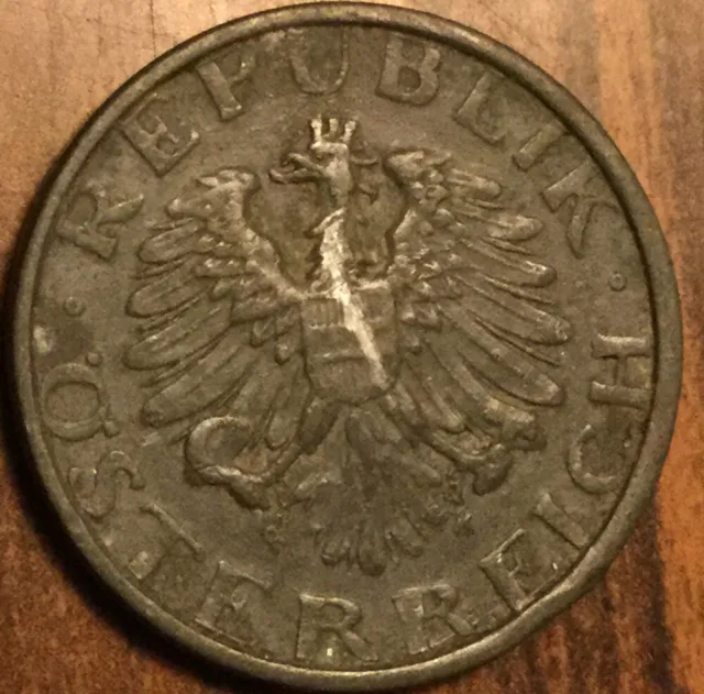 1948 Austria 10 Groschen Coin 2