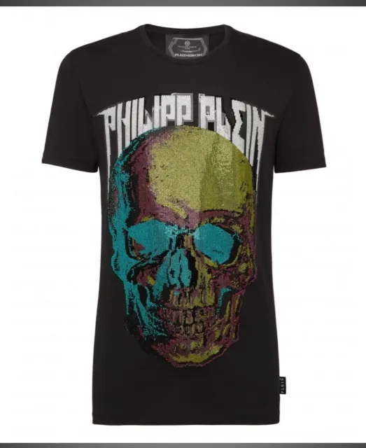 Philipp Plein T-Shirt Rond Col Ss Crâne Et Plein