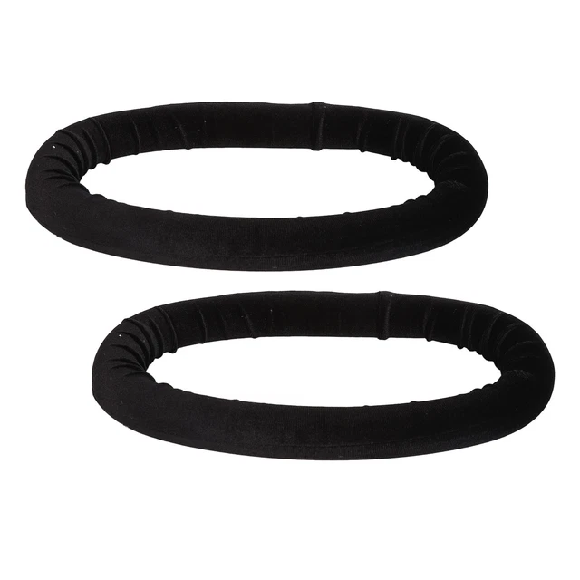 2pcs Heatless Curling Rod Round Shaped Soft Fabric EVA Foam Hair Curler Head Ecm