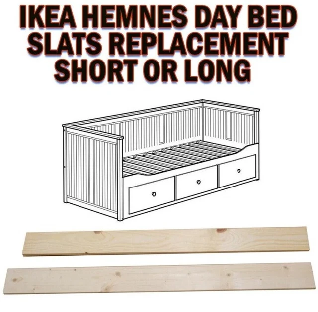 IKEA HEMNES DAY Bed Replacement Slats Short Slats Long Slat £9.75