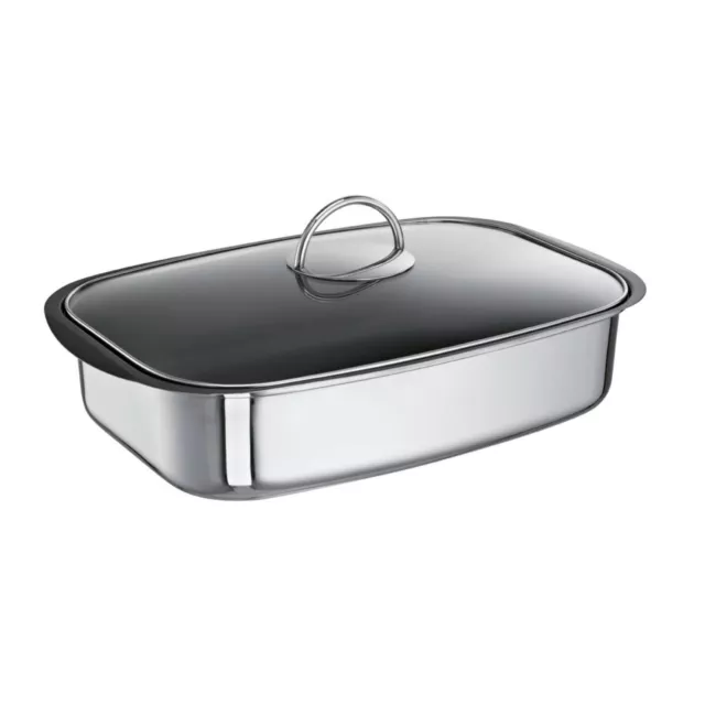 Schulte-Ufer Allzweck-Sicht-Bräter Easy, Multibräter, Edelstahl 18/10, 36cm, 6L