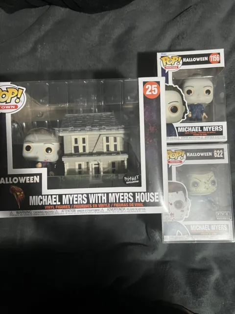 Funko Pop Halloween Michael Myers Lot Of 3 #622 , #1156 And Myers House