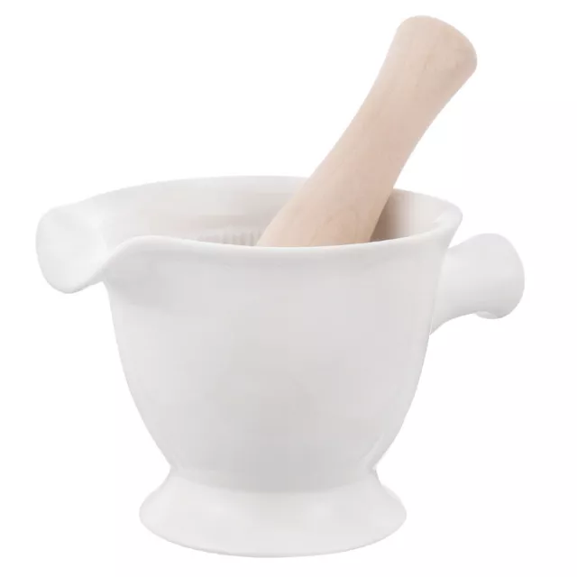 Vaso de cerámica a mano molino de ajo bebé hogar manual