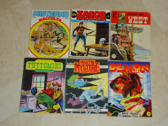 Lotto Misto N.6 Fumetti Bonelli Demon Mister No Zagor Mystere