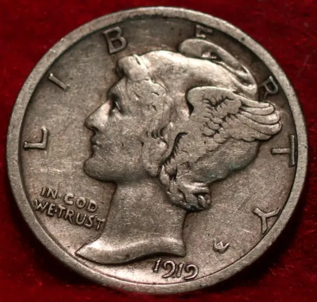 1919-D Denver Mint Silver Mercury Dime