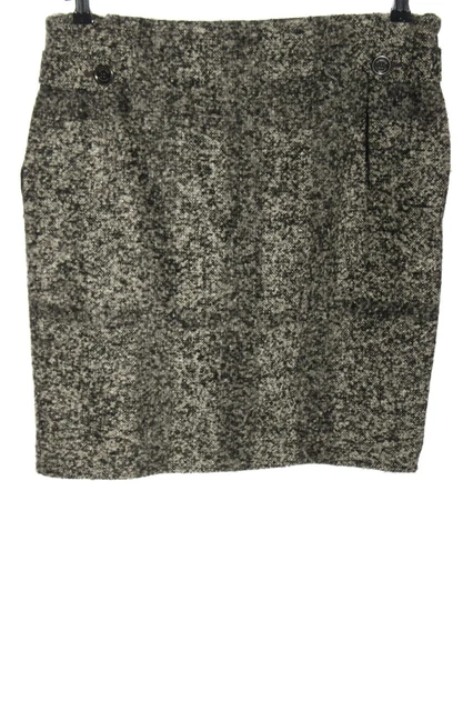 BURBERRY Jupe en laine Dames T 44 gris clair élégant