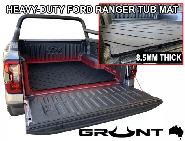 Grunt 4x4 Moulded Rubber Ute Mat Next Gen Ford Ranger XL XLS XLT Sport Wildtrak