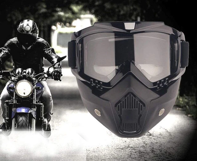 Maschera per Occhiali Da Moto Con Maschera Rimovibile, Maschera Da Motocross per