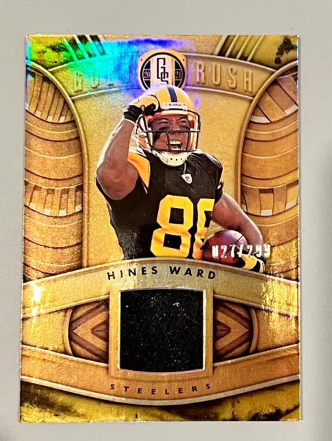 2021 Gold Standard Patch HINES WARD /299 Steelers legend!