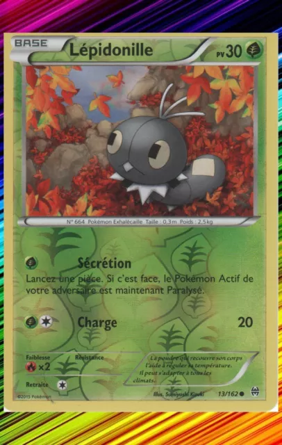 Lépidonille Reverse-XY8:Impulsion Turbo - 13/162 - Carte Pokemon Neuve Française