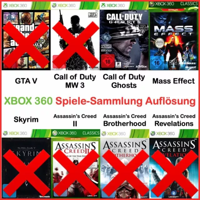 🟢 XBOX 360 Spiele AUSWAHL Assassins Creed Call of Duty CoD GTA Skyrim %SALE  🎮