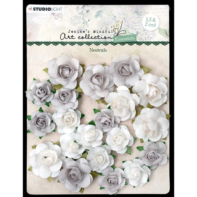 Fiori di carta Bianchi e Grigi
