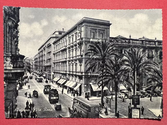 Cartolina - Palermo - Via Roma - 1950 ca.