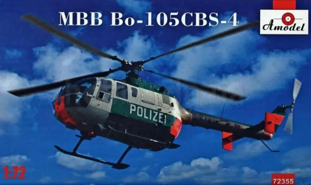Amodel 72355 - 1:72 MBB Bo-105CBS-4 Helicopter - Neu