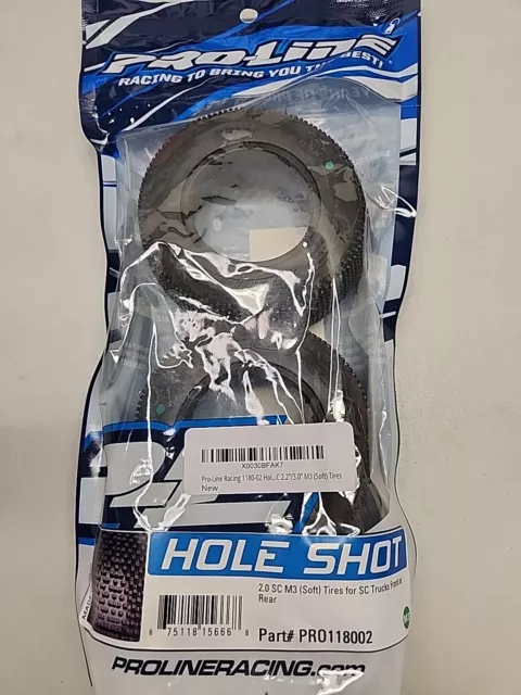 Pro-Line 118002 Hole Shot 2.0 SC M3 Tires Slash Front/Rear (2)