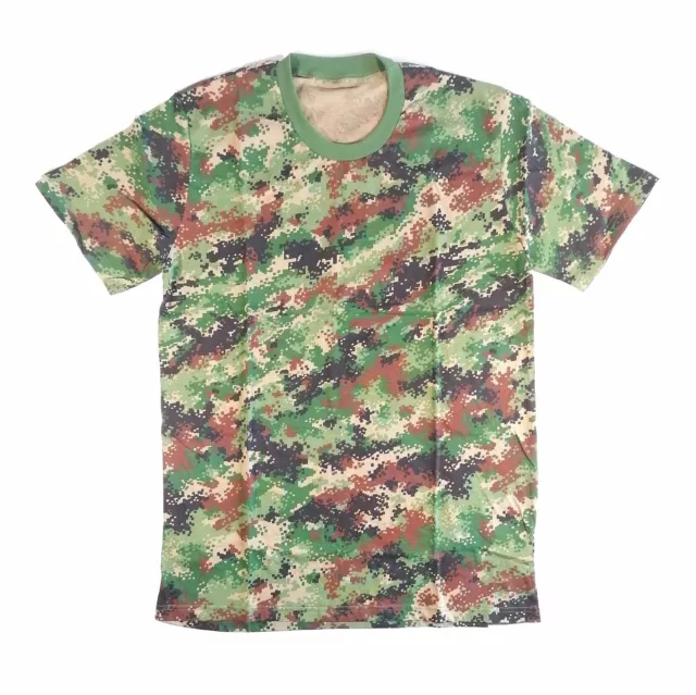 Genuine Serbian Military T Shirt M10 Digital Camouflage Tee 100% Cotton size 4 M