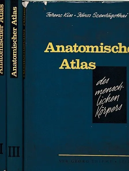 Anatomischer Atlas des menschlichen Körpers. 3 Bände. Mit einer spearaten Anlage