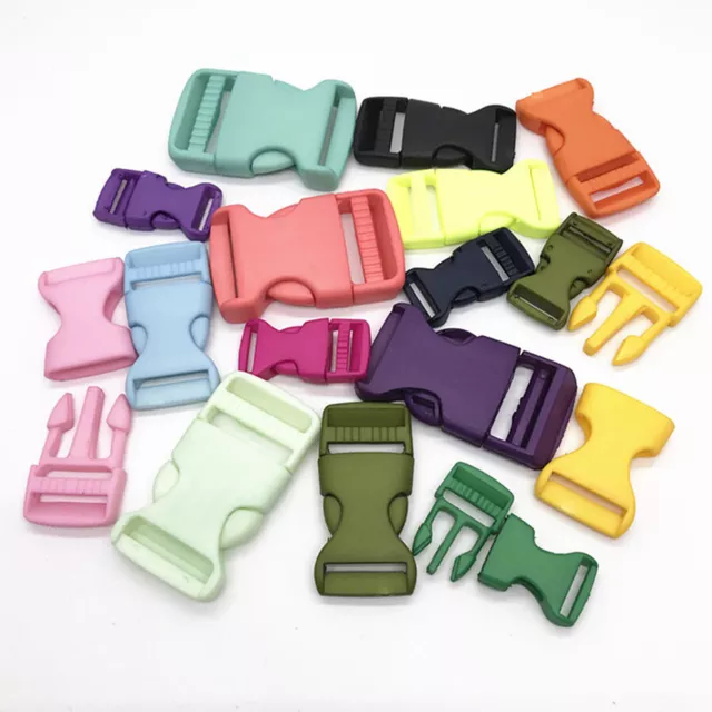 Plastic Strap Adjustable Buckles Side Release Clip Webbing Pet Bag 15/20/25/30MM