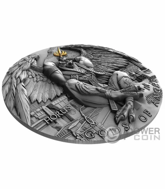 2020 Niue 5$ 2 Oz Silver Coin Gods of Anger Horus 3