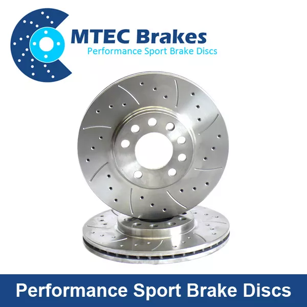 Ford Mondeo 2007-2012 mk4 MTEC Performance Rear Brake Discs Drilled & Grooved