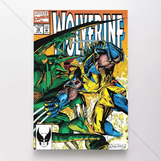 Wolverine Poster Canvas Vol 2 #70 X-Men Superhero Marvel Comic Book Art Print