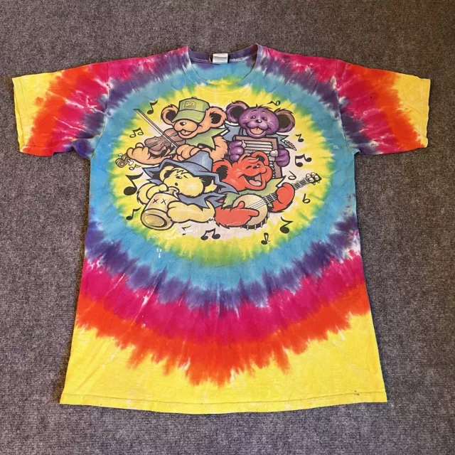 Vtg Grateful Dead Liquid Blue Big River Jamboree Tshirt Mens L Tie Dye Band Tee