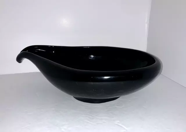 Vintage FRANKOMA #214 Onyx Free Form Drip Bowl Sapulpa Clay.