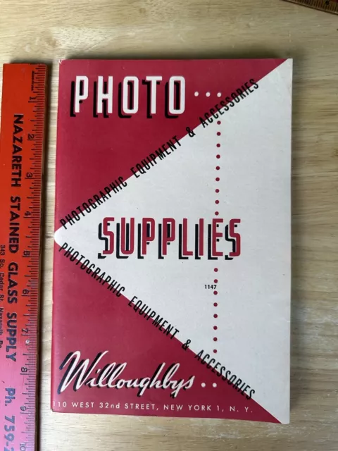 Vintage Camera Photo Supply Catalog Walt Disney Projection Film Willoughbys 1947