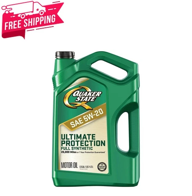 QUAKER STATE ULTIMATE Protection Full Synthetic 5W20 Motor Oil, 5
