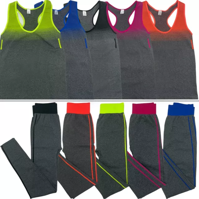 Leggings top gilet da donna palestra abbigliamento donna sport fitness set