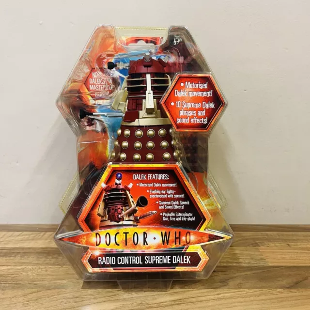 Doctor Who Red Radio Control Supreme Dalek Figure Brand New + Sealed VGC RARE