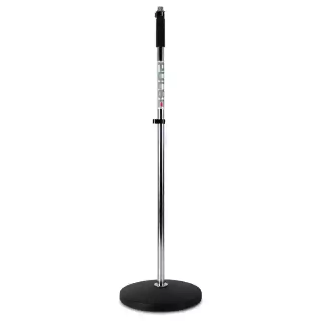 Pulse Chrome Round Base Heavy Duty Microphone Stand PLS00056