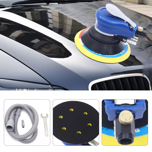 6" Air Body Random Orbital Palm Sander DA Buffing Sanding Pneumatic Polisher USA