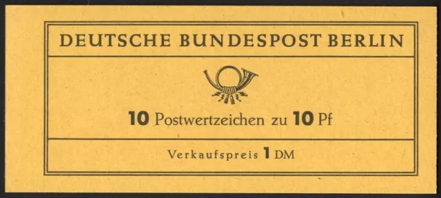 Berlin, Markenheftchen MH 4 a RLV II u postfrisch - Zwinger Dresden 1965 [BE-MH4