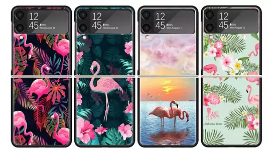 Pink Red Flamingo Coque Cover Case for Samsung Galaxy Z Flip 5 - Z Flip 4