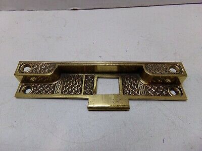 Vintage Solid Brass Door Striker Plate SHIPS FREE!!
