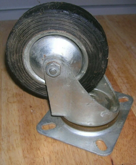Lot de 2 Roues pivotantes pour chariot - charges lourdes -  diamètre 100 mm