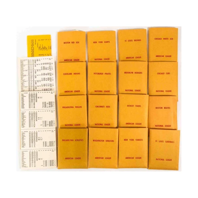 Cartes APBA Baseball – Saison 1975 – Jamais Jouées – Excellent état